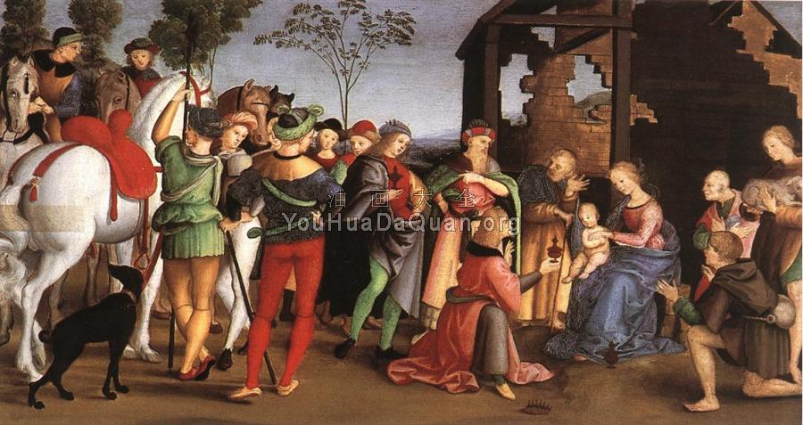 The Adoration of the Magi, Oddi altar - 拉斐尔